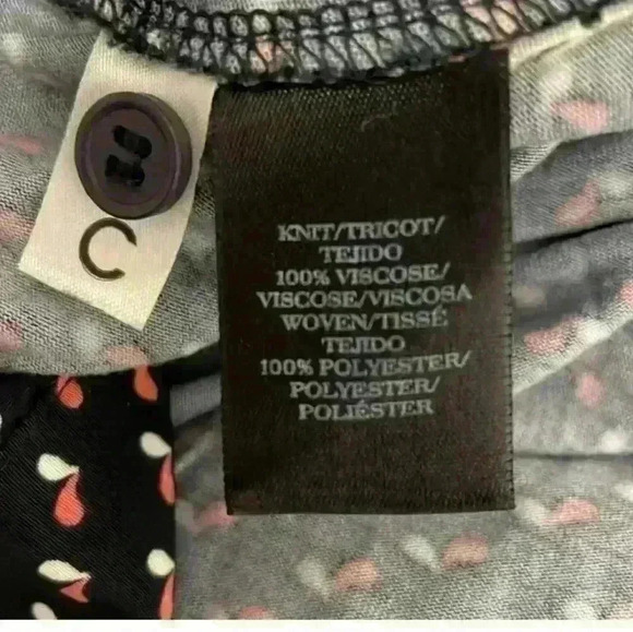 Ann Taylor Long Sleeve Mixed Media Top Size small - Picture 5 of 6